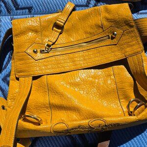Jessica Simpson yellow leather bag